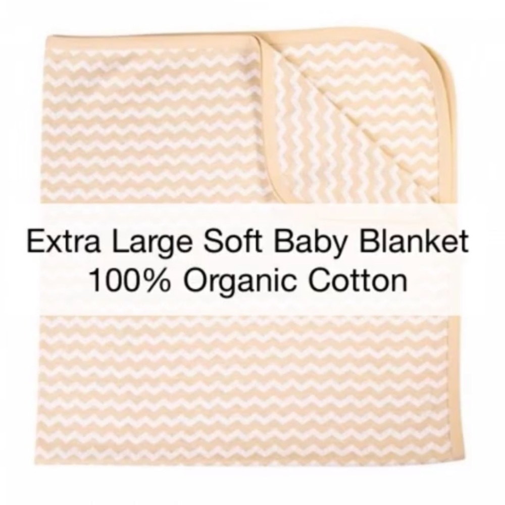 Beecotton Organics Chevron Pattern Swaddle Blanket